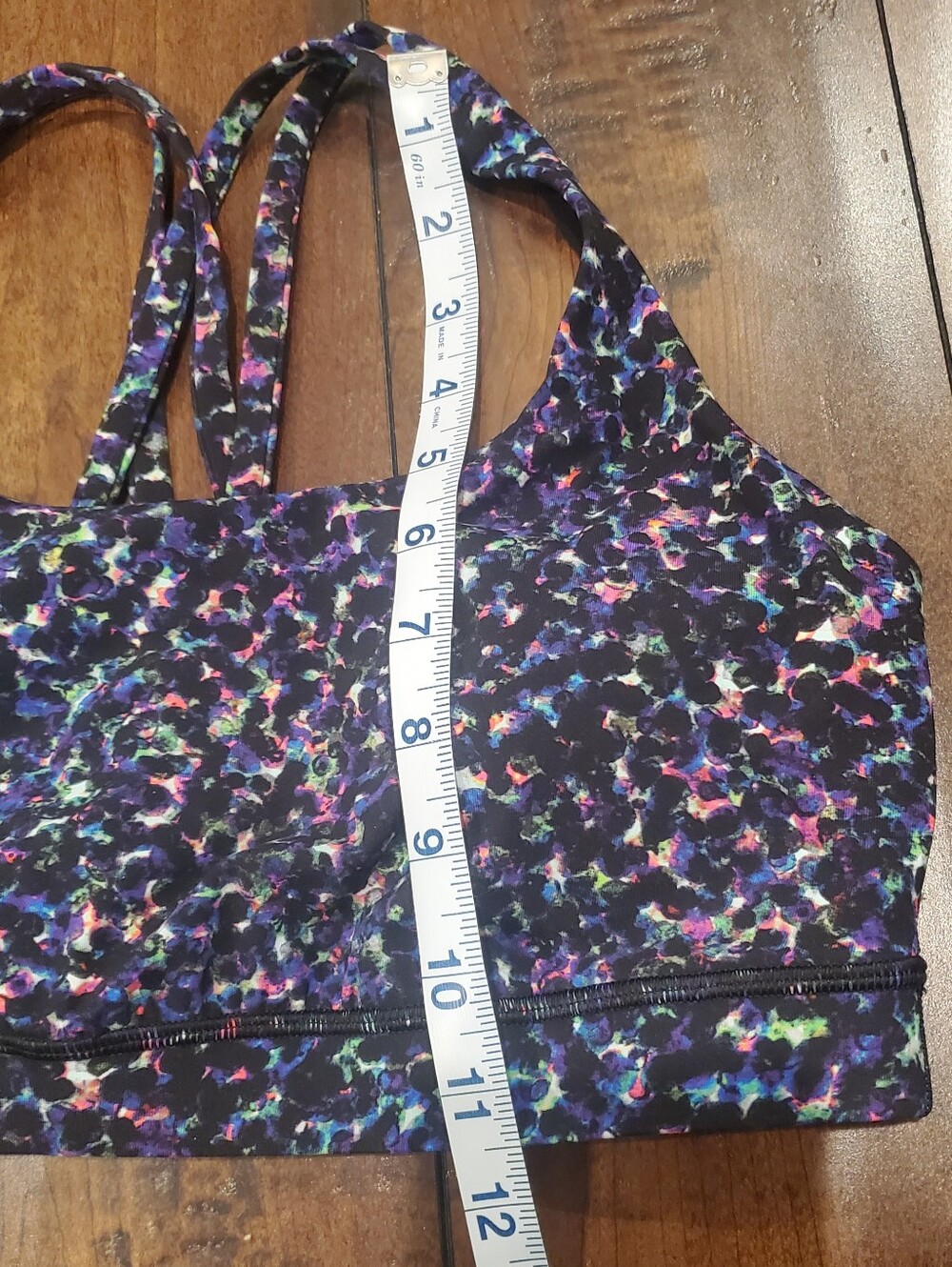 Lululemon Seawheeze Energy Sports Bra Summer Mirage Multi Print  Size 10 - Picture 7 of 10